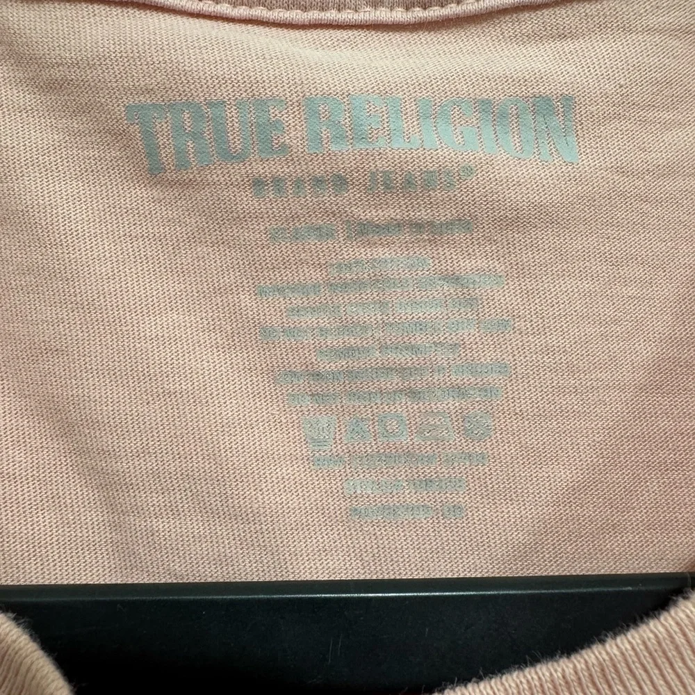 True Religion Pink Short Sleeve Logo Tee